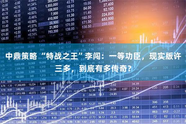 中鼎策略 “特战之王”李闯：一等功臣，现实版许三多，到底有多传奇？