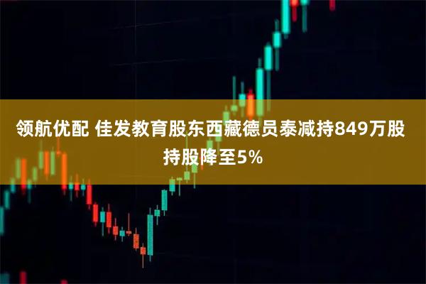 领航优配 佳发教育股东西藏德员泰减持849万股 持股降至5%